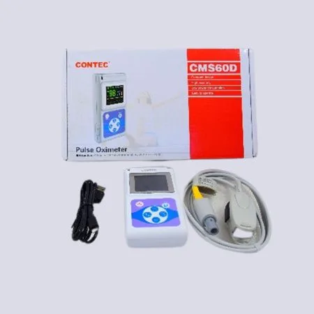Hand held pulse oximeter for oxygen and pulse monitoring