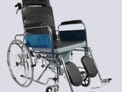 Reclining WheelChair with Commode