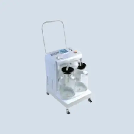 Medical suction machine with 2 bottles for surgical and clinical use